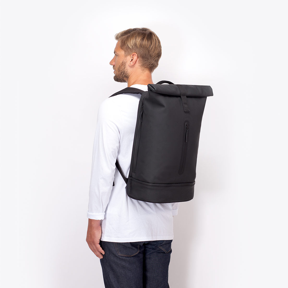 Hajo Pro Roll-Top Backpack - Black