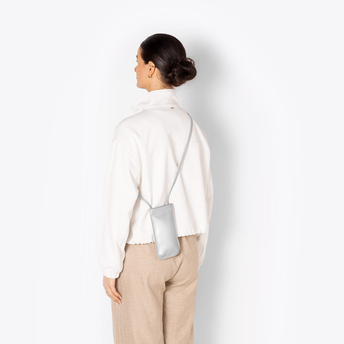 Hugo Crossbody Bag - Silver Metallic