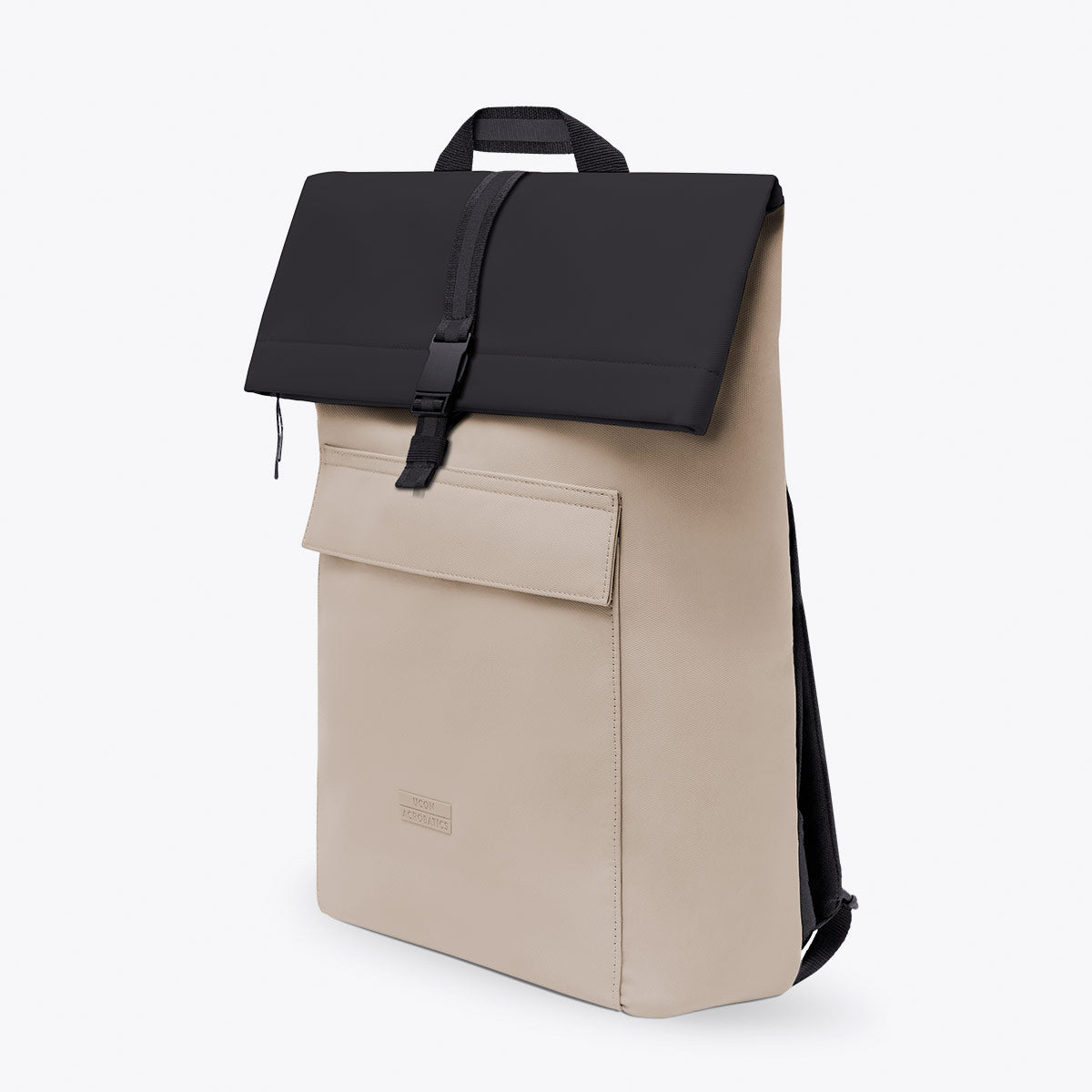 Jannik Roll-Top Backpack - Sand - Black / Medium