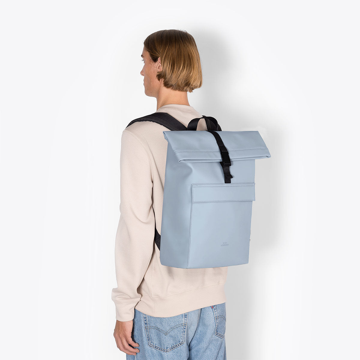 Jannik Roll-Top Backpack - Fog Blue / Medium