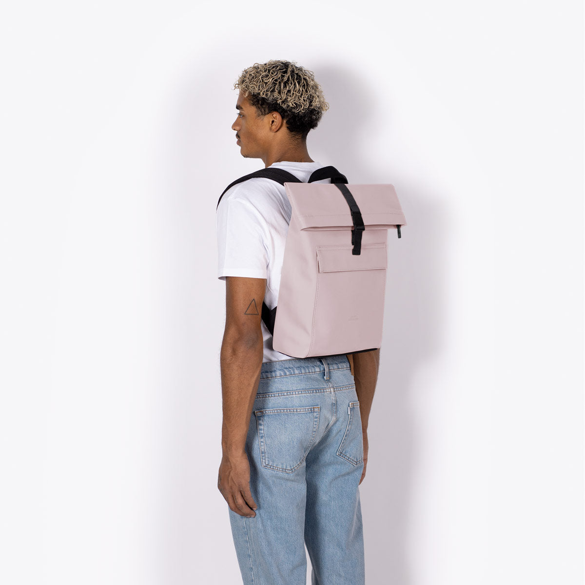Jannik Roll-Top Backpack - Light Rose / Mini