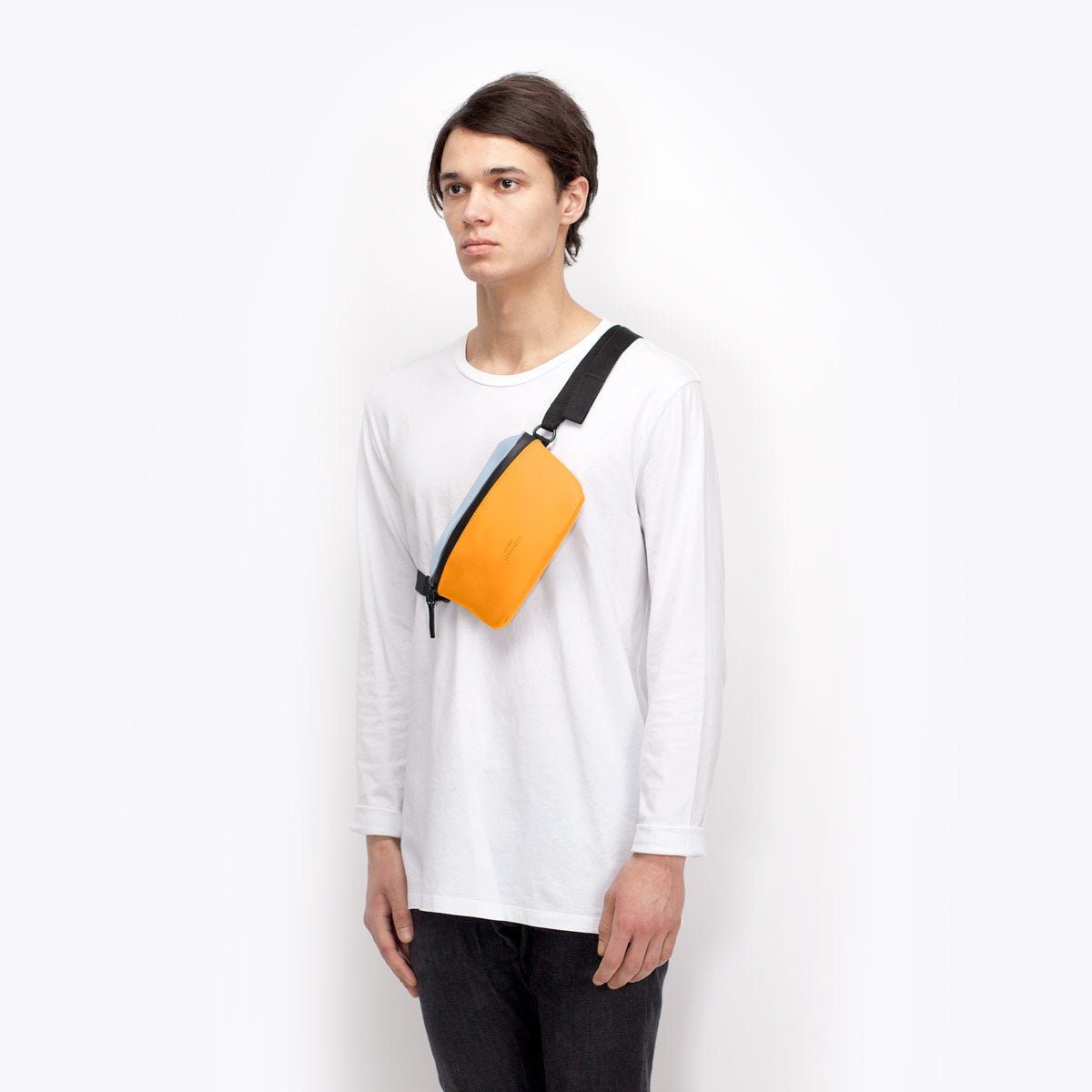 Jona Crossbody Bag - Fog Blue - Amber / Medium