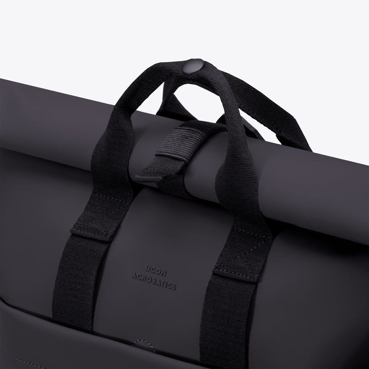 Malte Convertible Roll-Top Backpack - Black