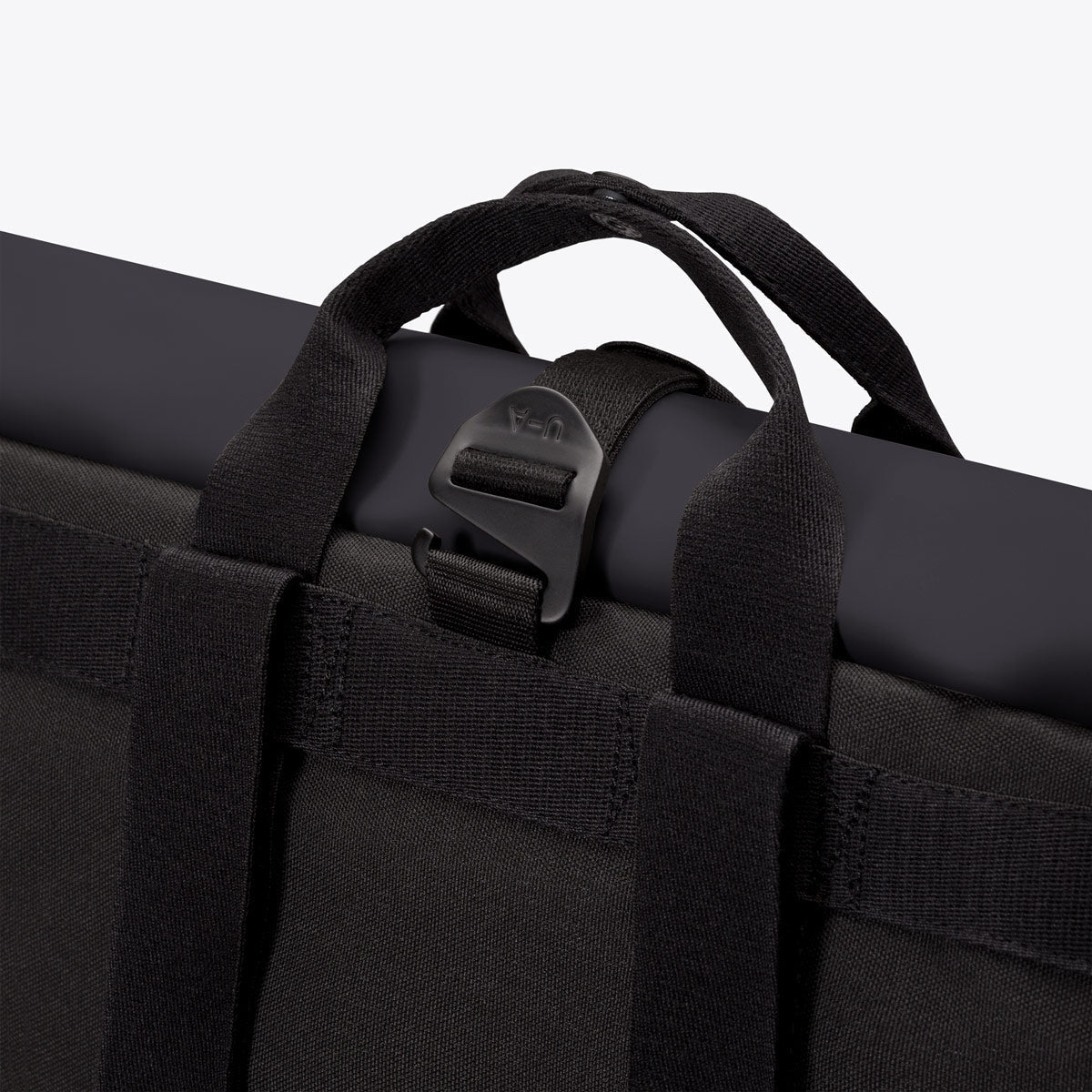 Malte Convertible Roll-Top Backpack - Black