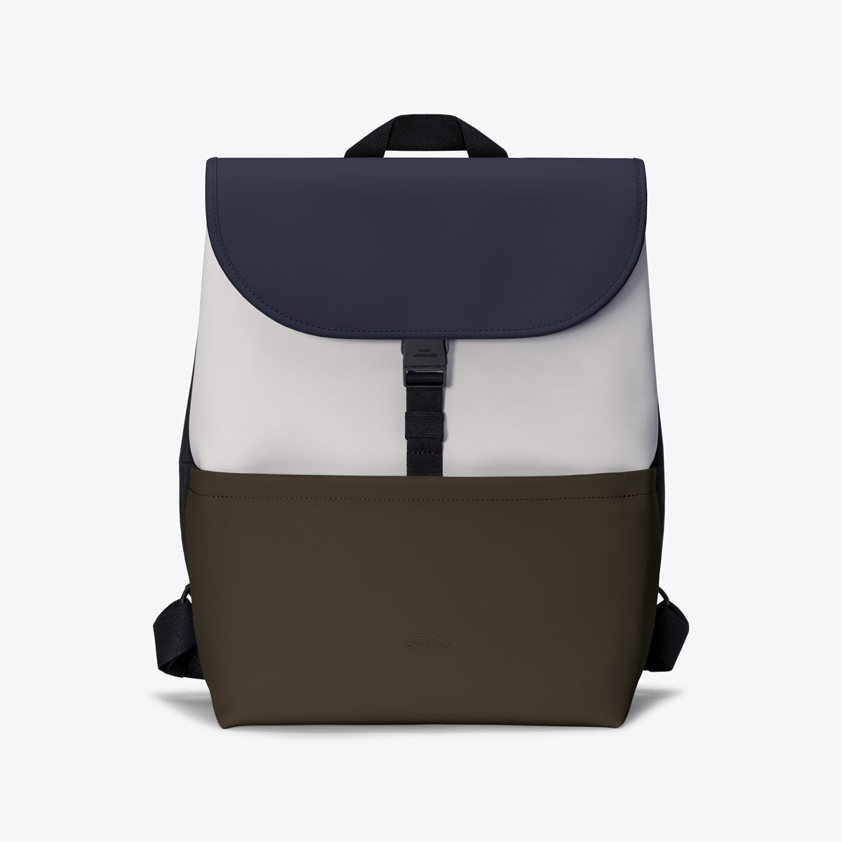 Mion Flat Top Backpack - Glacier Grey - Olive