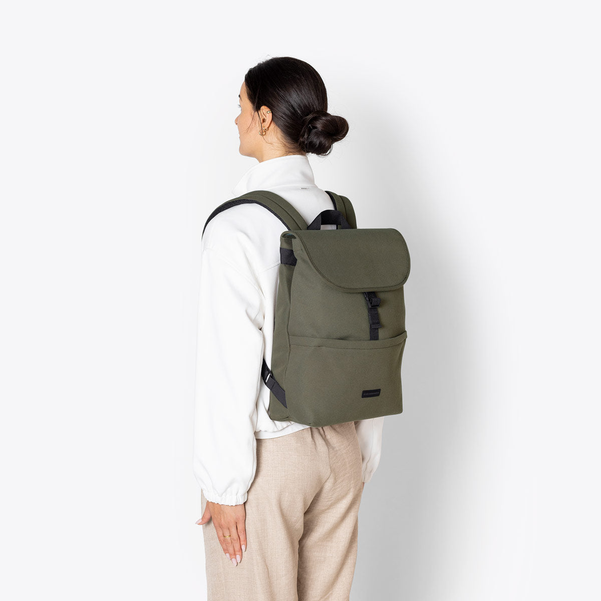 Mion Flat Top Backpack - Olive