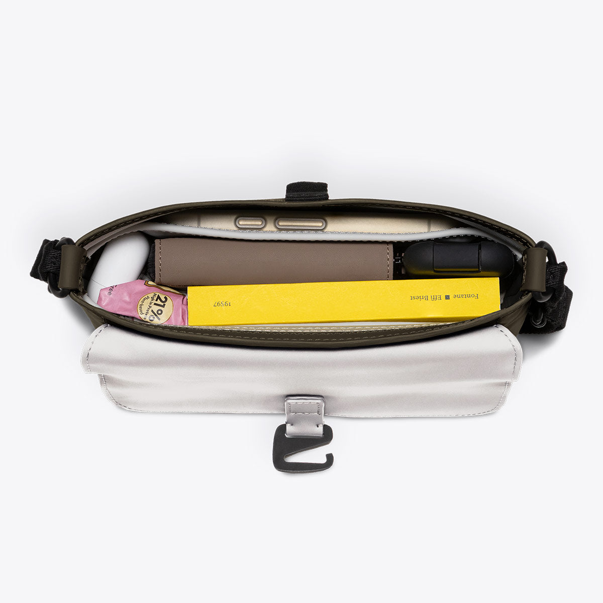 Yuri Shoulder Bag - Glacier Grey - Olive