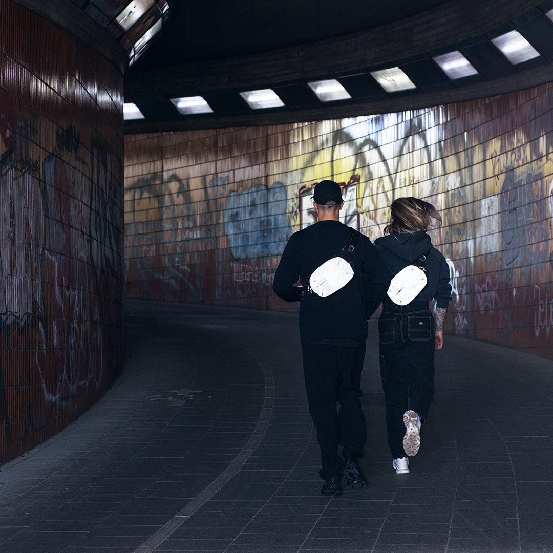 Urban Sling Bag - Black Reflective